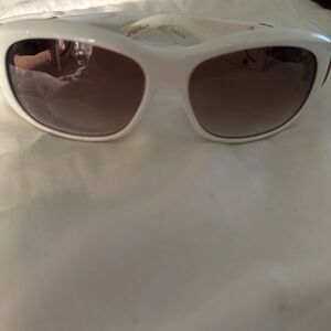 Gucci White and Brown Sunglasses